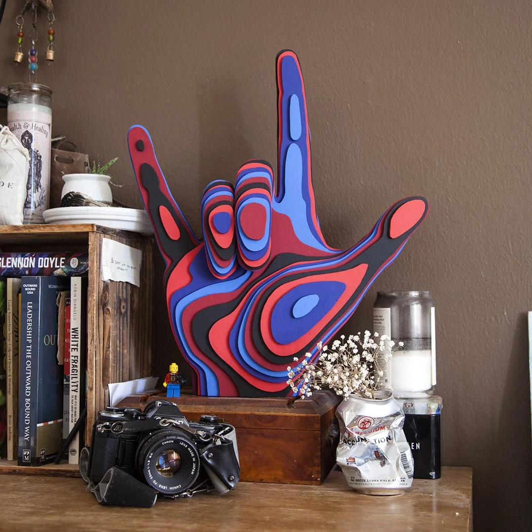 Friendly Neighborhood Spider Person Hand Sculpture — Beatnik Prints